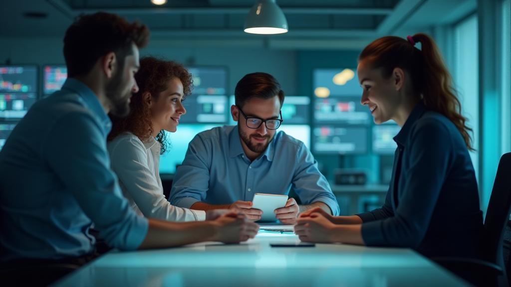 Collaborative AnadoluTech Solutions team at work